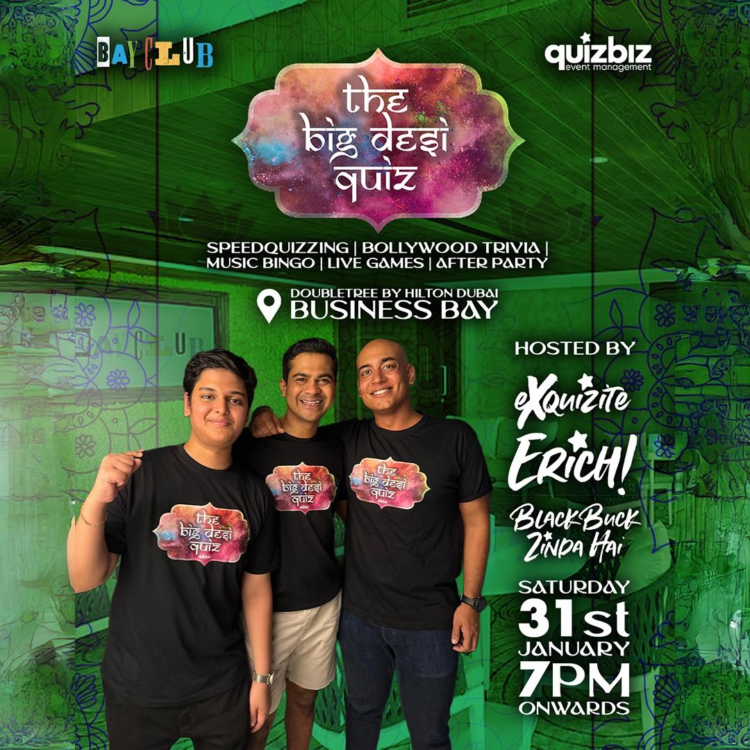 The Big Desi Quiz - Bayclub BollyWood Trivia - Jan 31st
