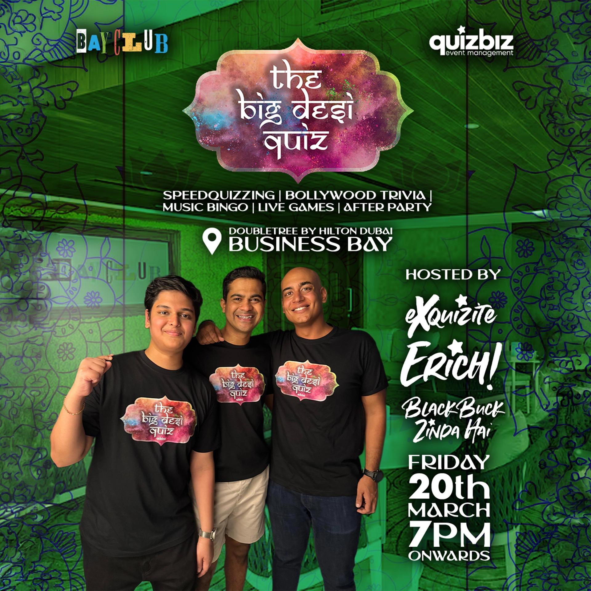 The Big Desi Quiz - Bayclub BollyWood Trivia - Jan 20th