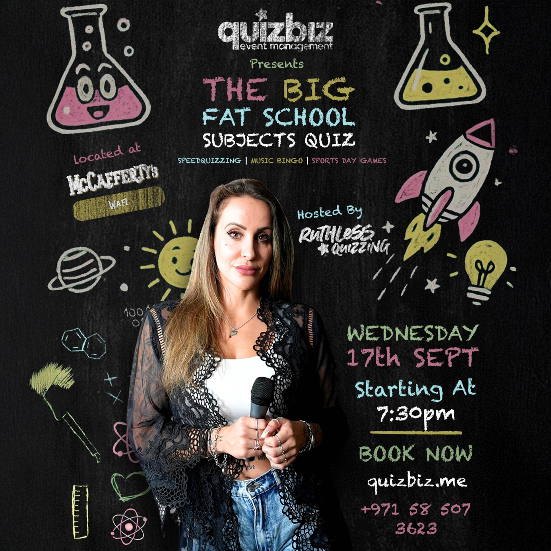 The Big Fat School Subjects Quiz