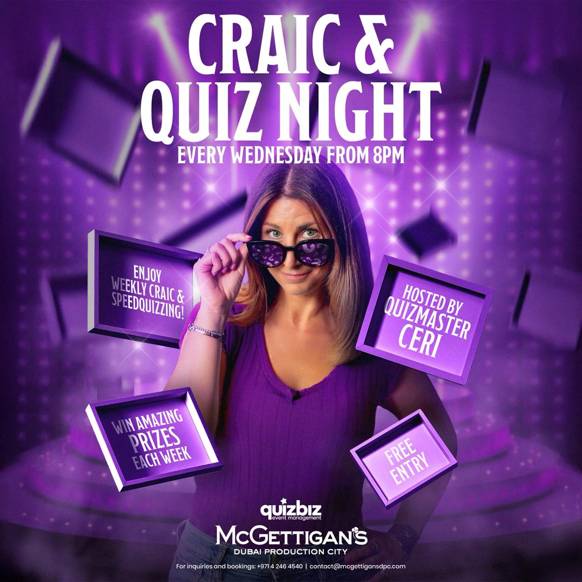 Craic & Quiz Night